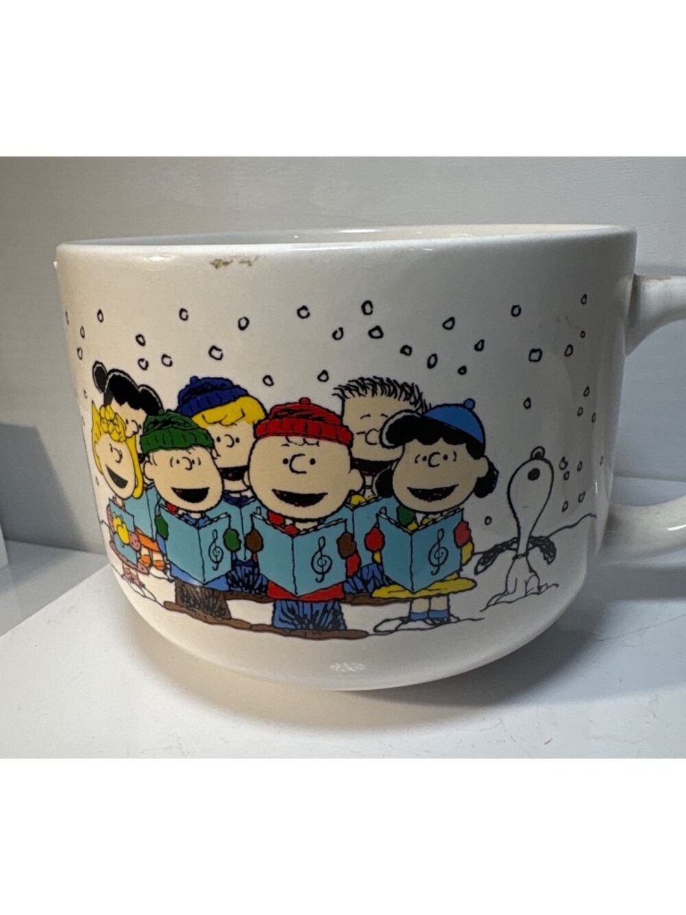 Peanuts Christmas Mug Soup Bowl Caroling Characters Charlie Brown Snoopy 2020 - Picture 2 of 9
